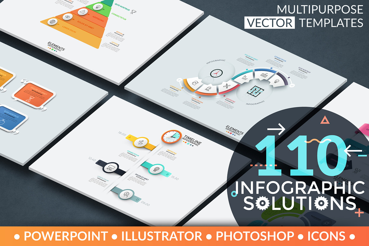 110 Infographic Solutions. Part 1 in PowerPoint Templates - product preview 8